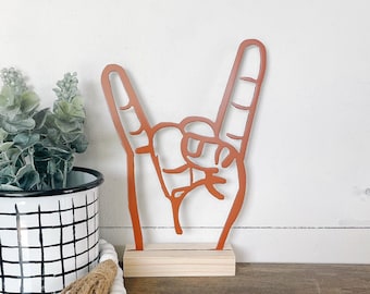 Texas Longhorns Hand Sign | Collegiate Hand Gesture | Hook 'em Horns Symbol | University of Texas Sign Language | Texas Fan Gift