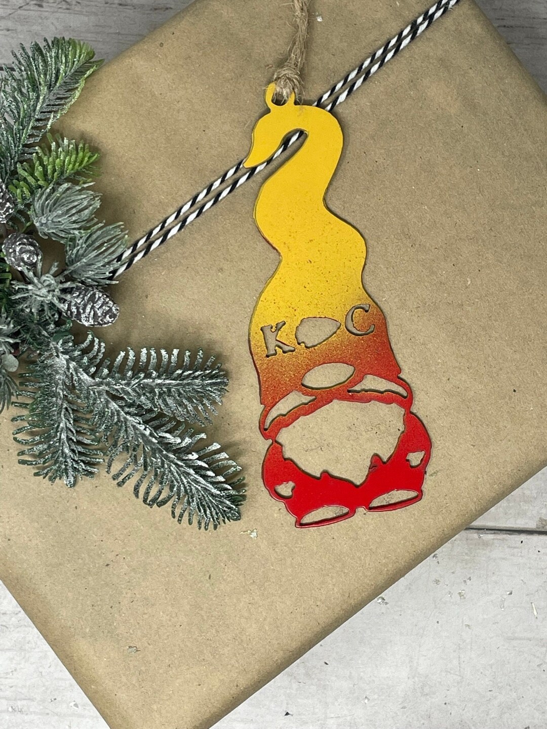 KC Chiefs Gnome Ornament Kansas City Christmas Gift Gift Etsy