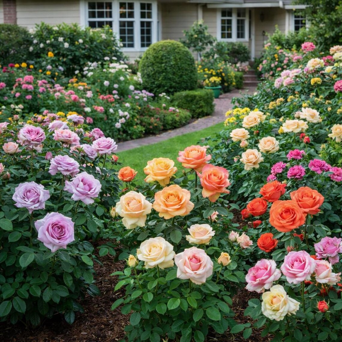 Classic Rose Seeds 25 | Mixed Color Garden Roses - Etsy