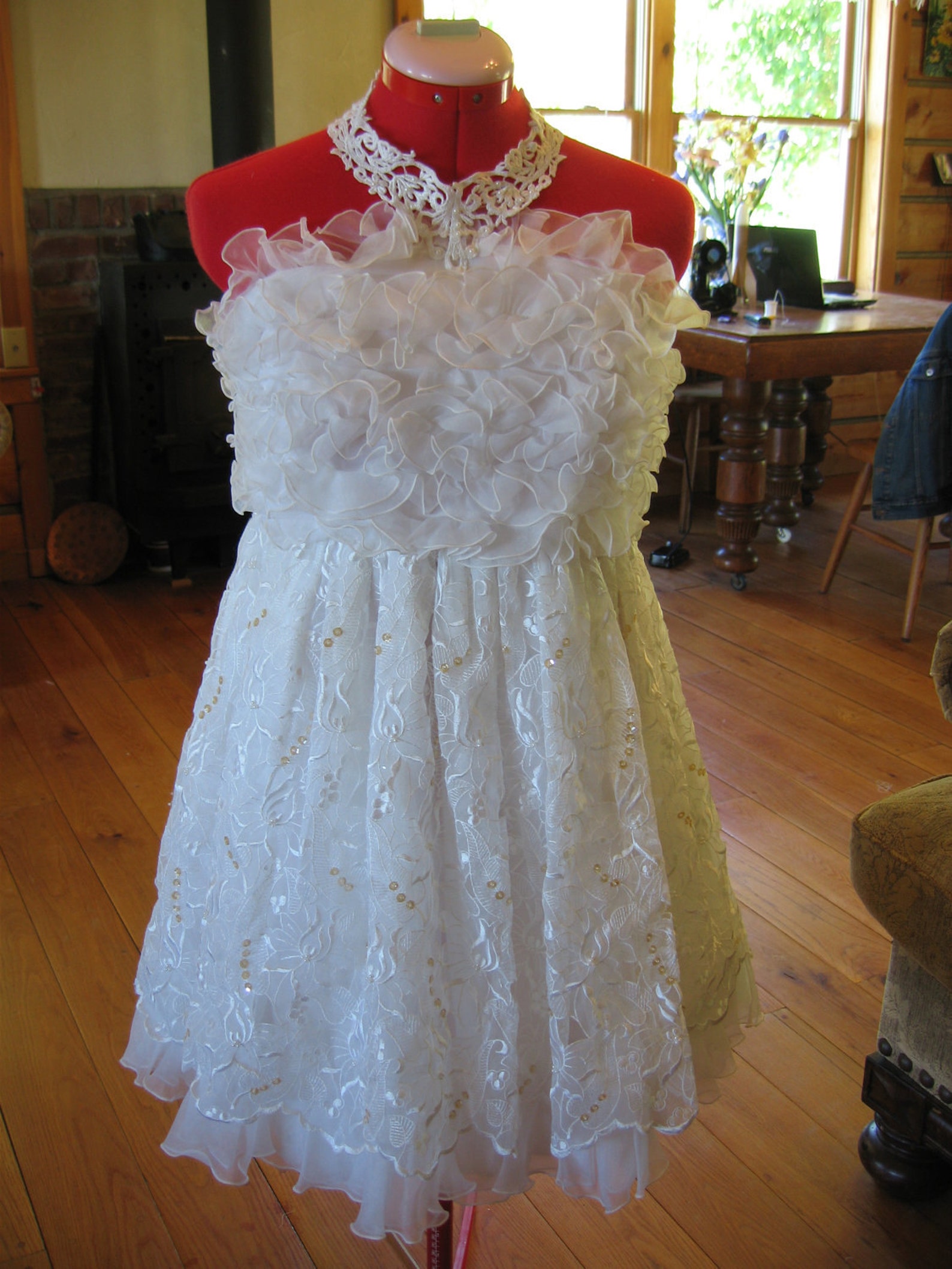 Repurposed Wedding Dress Upcycled Wedding Dress Baby Doll Wedding Dress