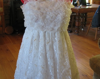 Repurposed wedding dress - Upcycled Wedding Dress - Baby Doll  Wedding Dress - Upcycled Dress, OOAK Wedding Dress.