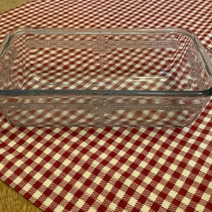 Fire King Sapphire Blue Bread Pan. Philbe Pattern