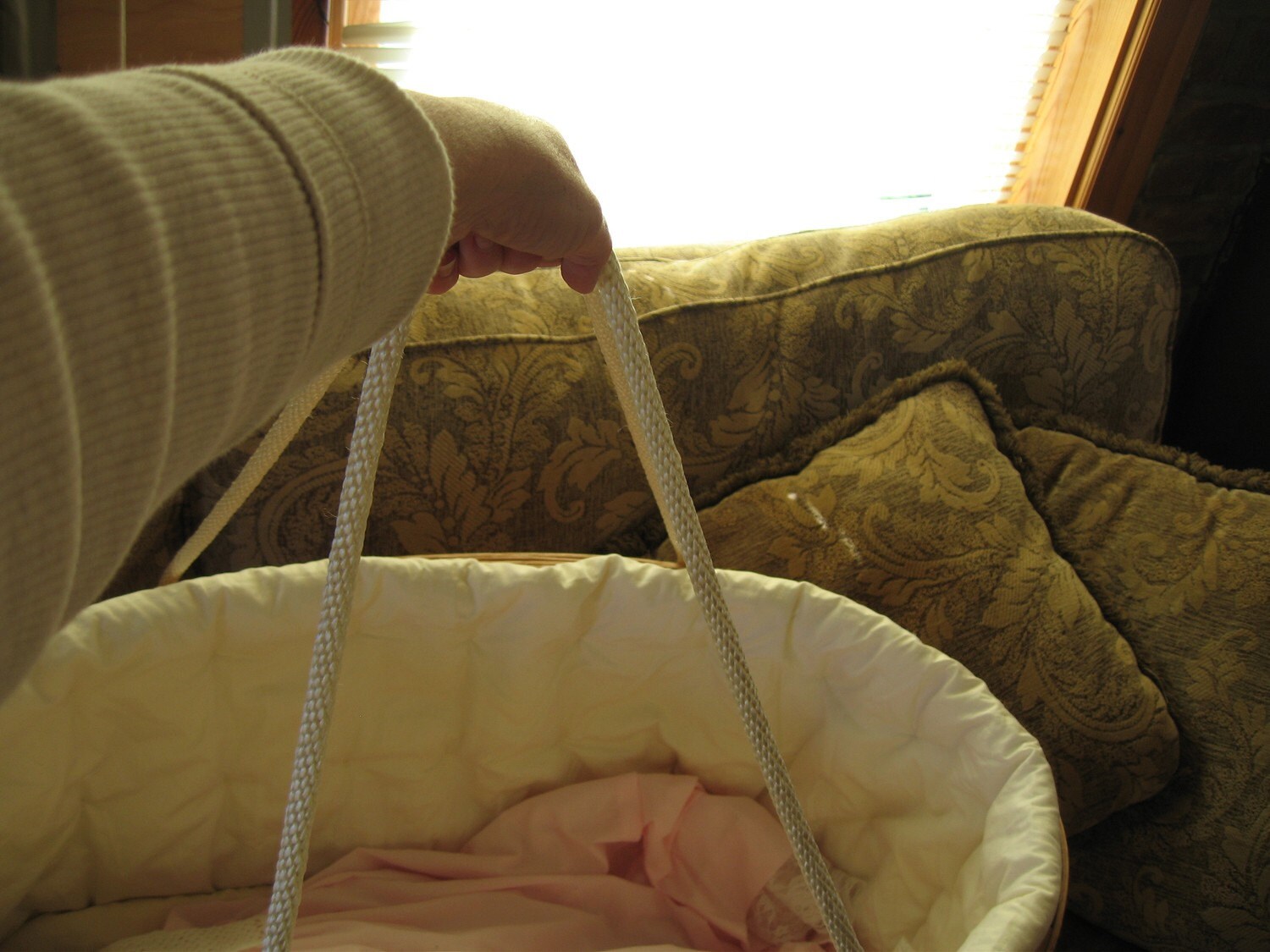 Moses Basket Oak Hanging Crib or Etsy