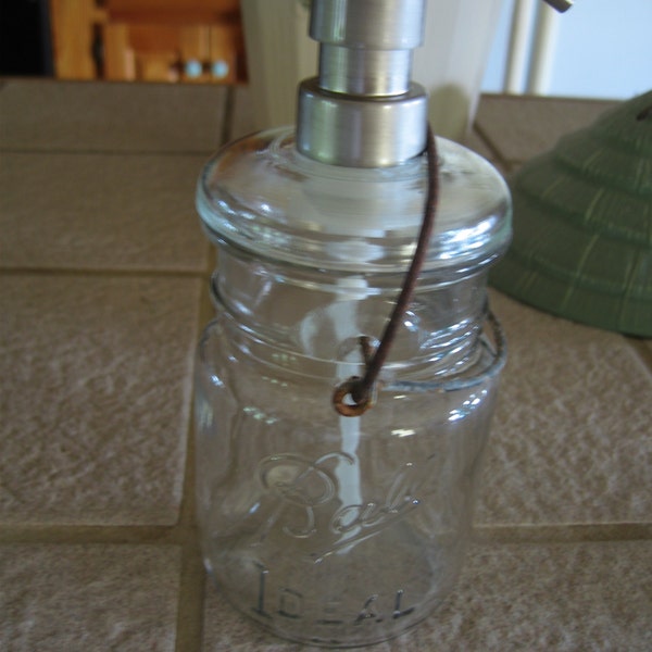 Canning Jar Soap Dispenser Etsy