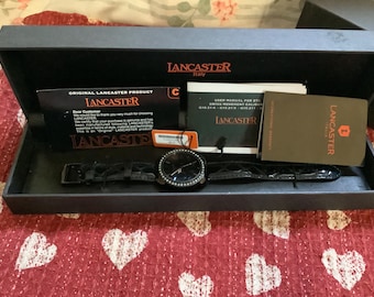 Lancaster Italy Womens Wristwatch Luxury Watch Swiss Movement Chronograph OLA0633LZBK