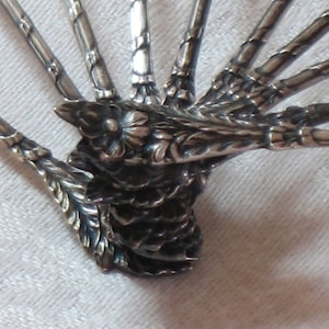10 Sterling Silver demitasse spoons - 876 Sterling spoons - Sterling Silver Spoon Set - Demitasse spoon set. Tarnished needing  cleaned.