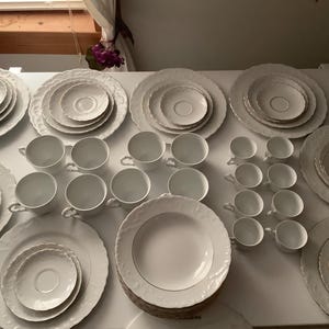 T Limoges Fine Porcelian 55 piece dish set.