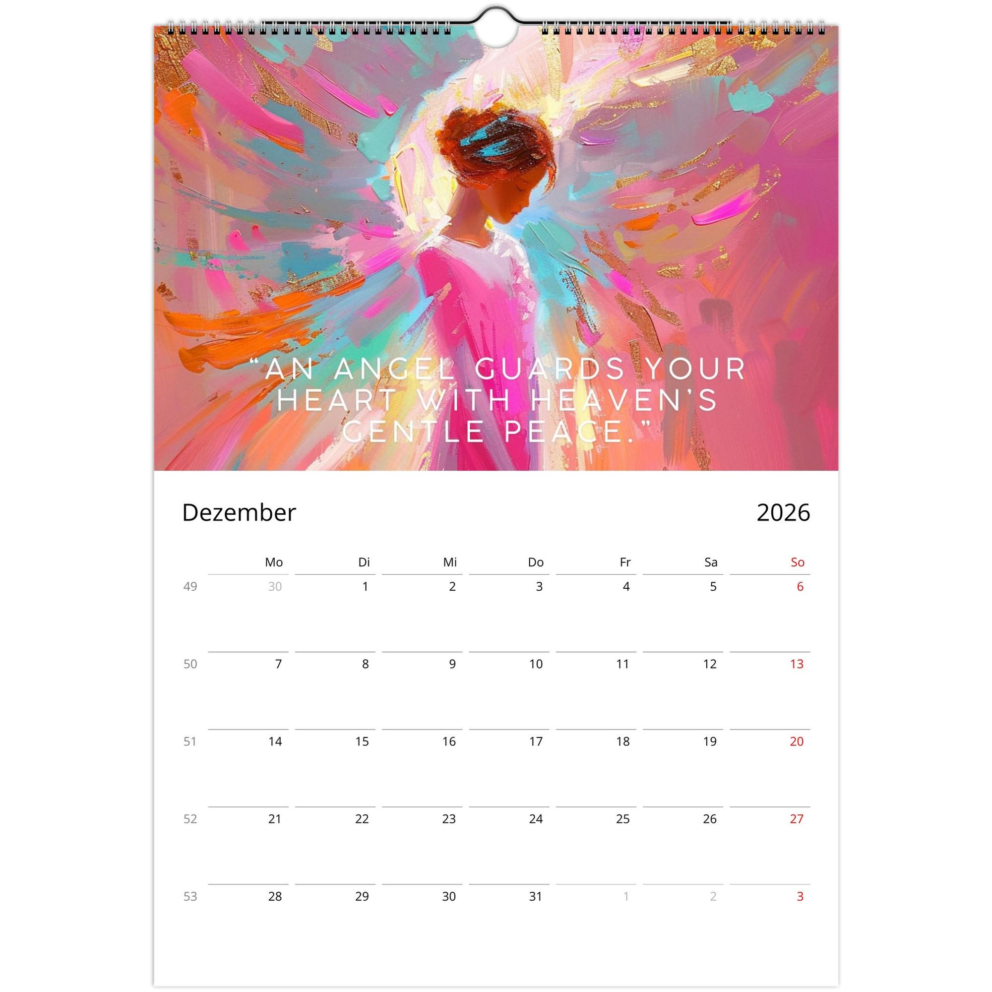 Angel Calendar 2026 • A3 Wall Calendar • Spiritual Art - Etsy