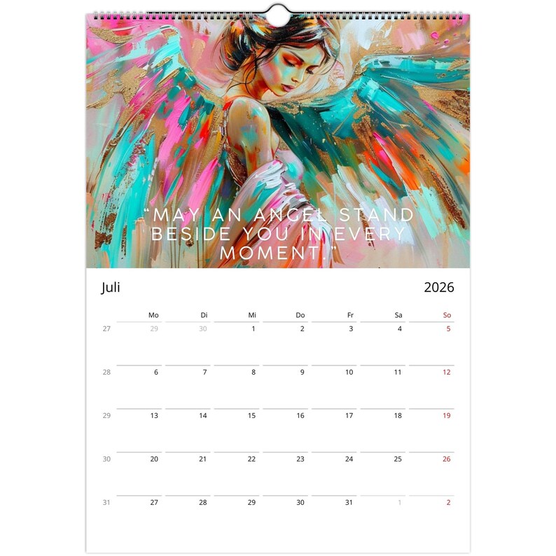 Angel Calendar 2026 • A3 Wall Calendar • Spiritual Art - Etsy