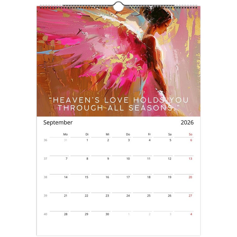 Angel Calendar 2026 • A3 Wall Calendar • Spiritual Art - Etsy