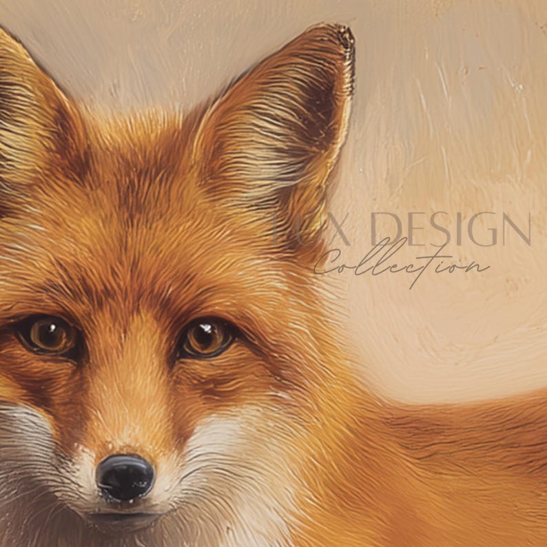 Fox Wall Art – Woodland Red Fox, Vintage Style Print 488 - Etsy