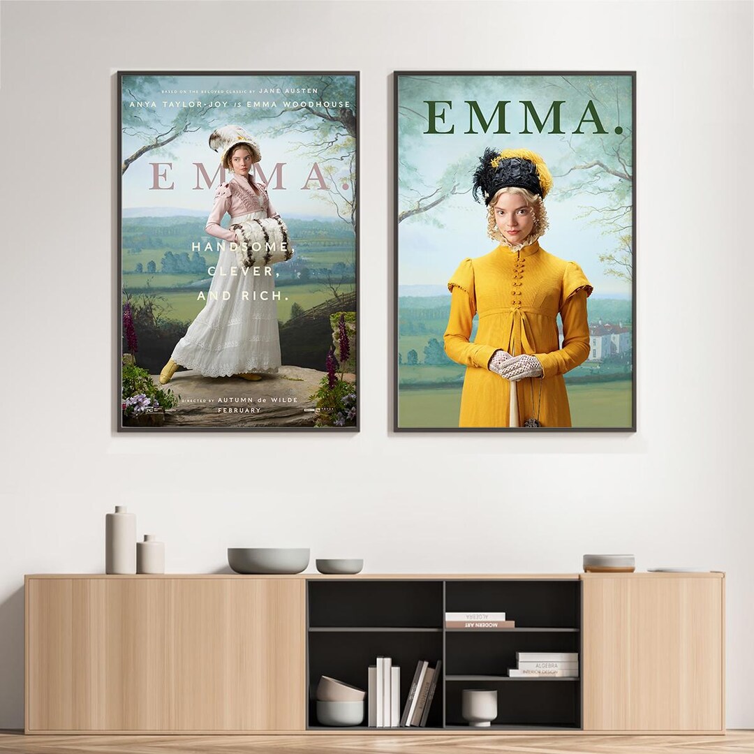 Emma Movie Poster: Retro Canvas Wall Art Print - Etsy