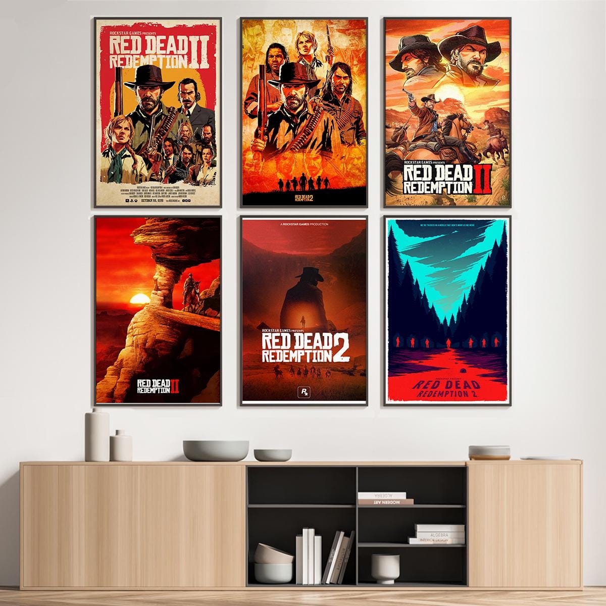 No.273フレーム付きキャンバスアート レッドデッドリデンプション No