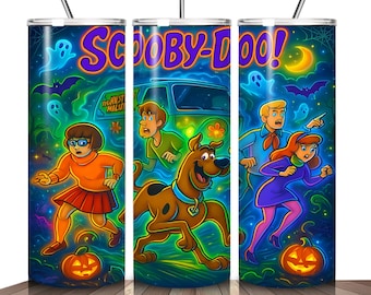 Scoooby Skinny Tumbler Wrap Bundle 20oz PNG Sublimation Designs