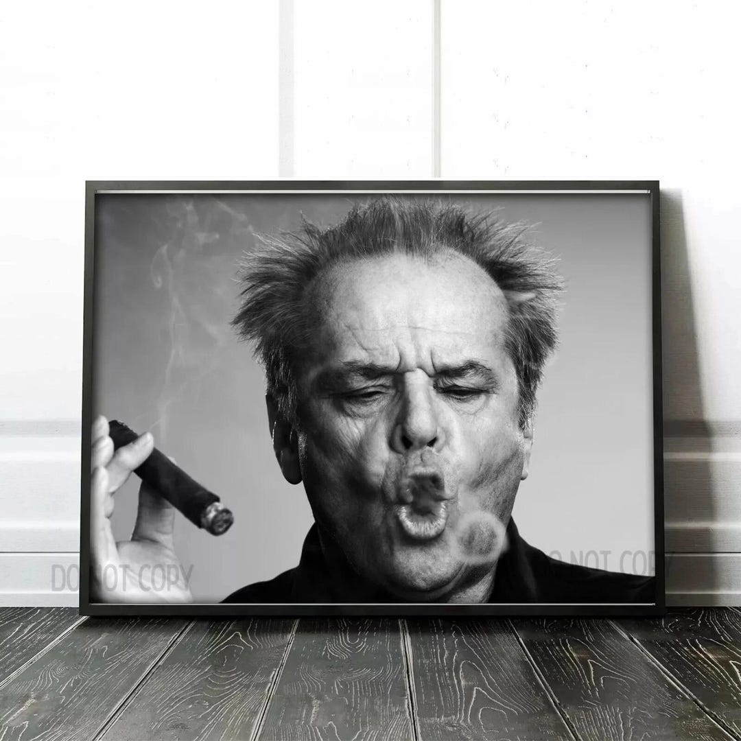 Jack Nicholson Smoking A Cigar Poster - Etsy Australia