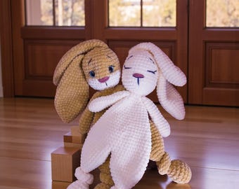 Amigurumi Bundle Bunny Snuggling , Bunny Snuggling Crochet Pattern, Doll Crochet Pattern, Easy Crochet Pattern, Cute Kids Toy Pattern