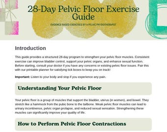 28-Day Pelvic Floor Exercise Guide