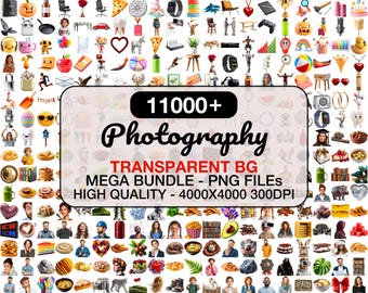 Paquete de más de 11000 imágenes PNG, Mega paquete de imágenes prediseñadas, Colección de PNG de alta calidad, Paquete de elementos digitales, Diseños para sublimación, Conjunto de descarga instantánea