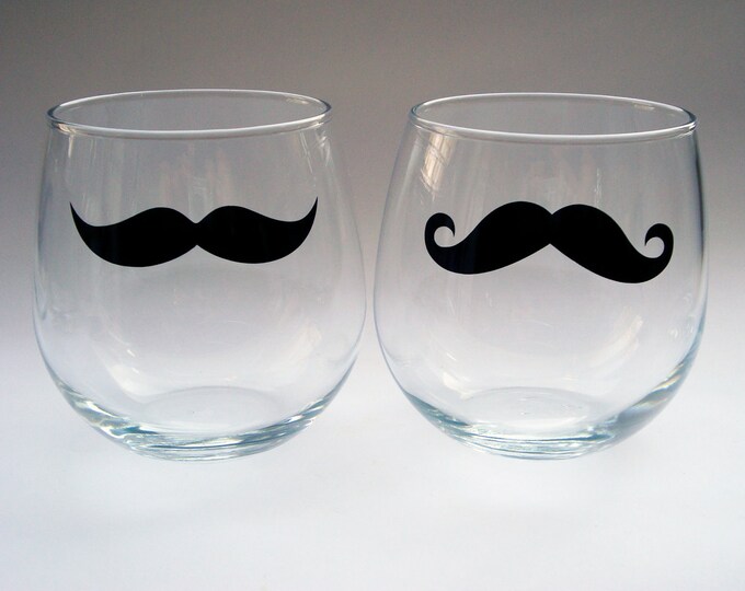 Stemless Red Wine Glasses Set of 4 Etsy