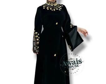 Perlen Samt Kaftan Abaya, Perlen Muslimisches Kleid Gebet Islamische Kleidung Kaftane Abayas