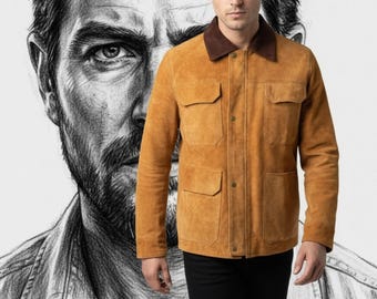 Pedro Pascal Joel Miller TLOU-jas | Bruine suèdeleren jas The Last of Us | Handgemaakt cosplaykostuum | Cadeau voor hem