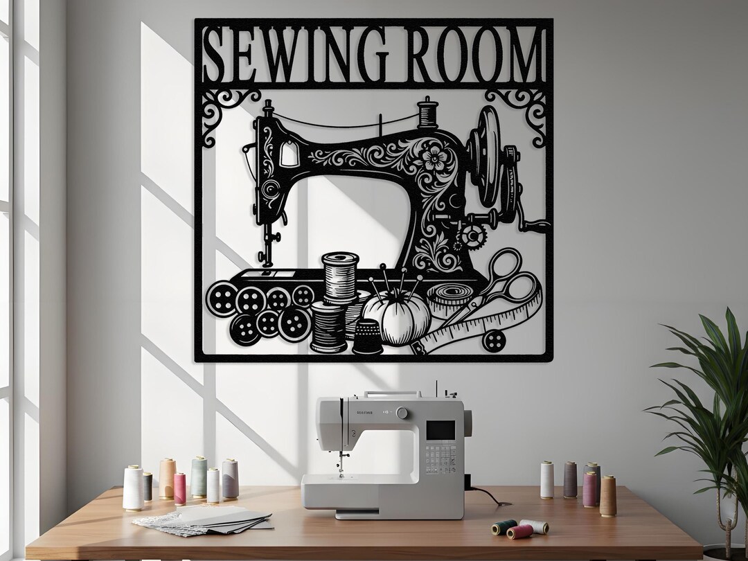 Sewing Tools Sign Personalized Sewing Machine Metal Sign, Custom Sewing Room Decor - Etsy
