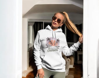 Forever Chasing Sunsets Hoodie, Tropical Sunset Hoodie, Gifts for Her Him, Retro Sunset T-shirt, Hoodie, Sunset Sweatshirt, Trendy T-shirts