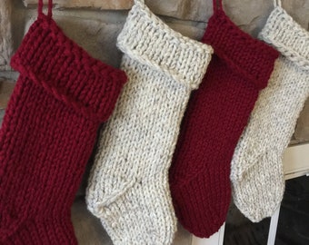 Chunky knit stocking | Etsy Chunky knit stocking | Etsy