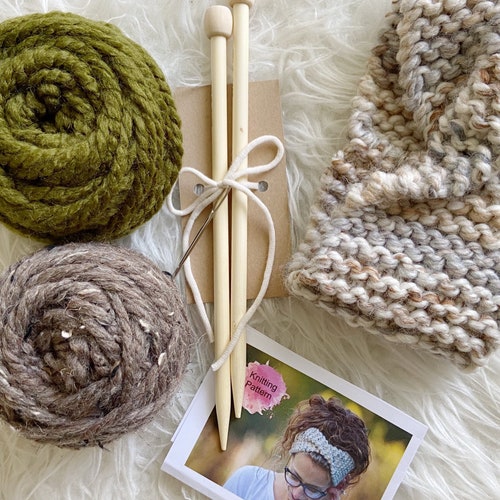 BEGINNERS KNITTING KIT Beginners Simple Quick Knitting Etsy
