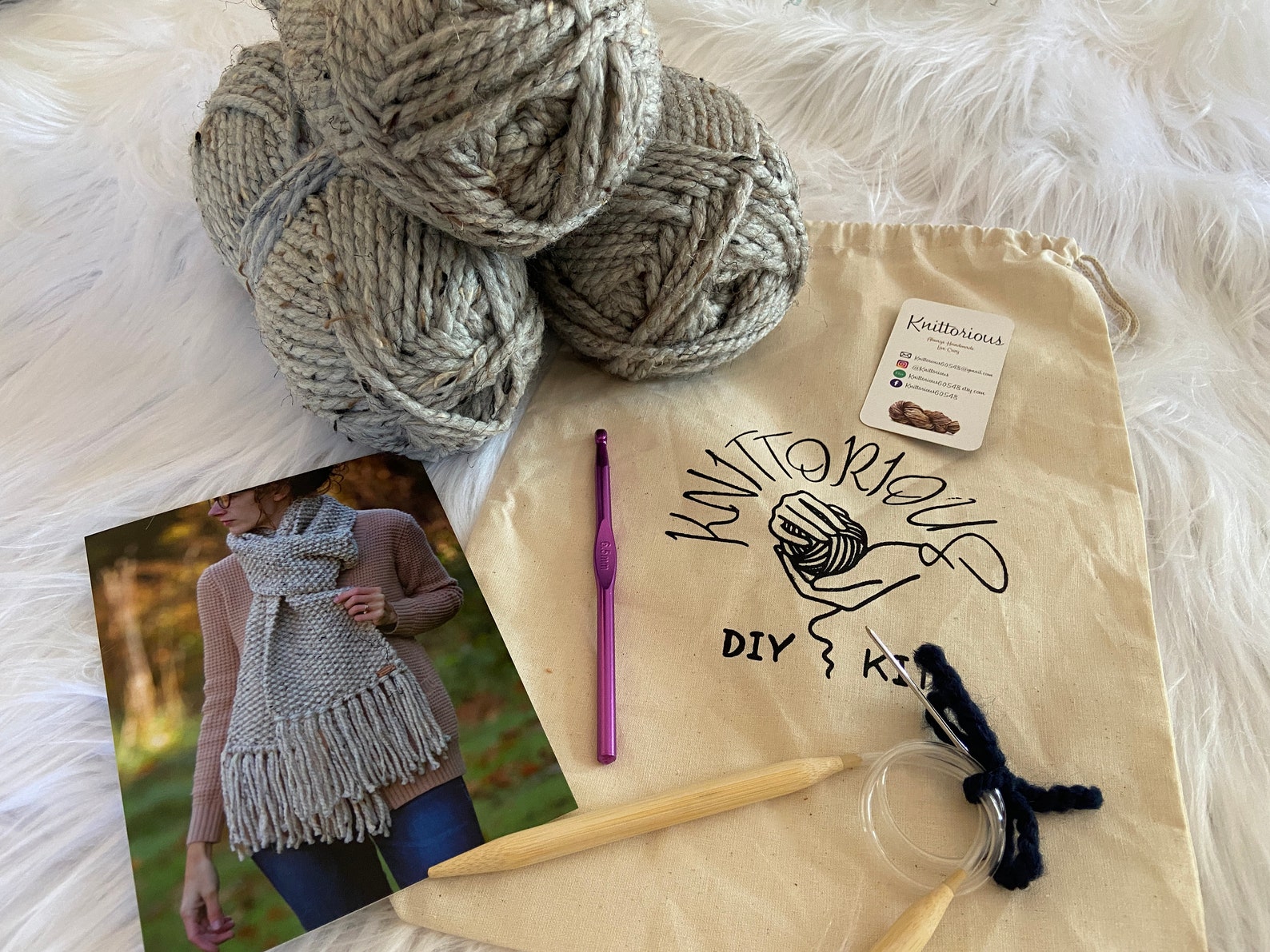 BEGINNERS KNITTING KIT Beginners Simple Quick Knitting Etsy