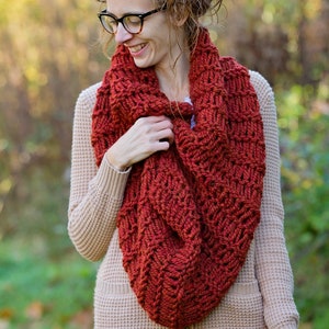 BEGINNERS KNITTING KIT, Cowl Knit Kit, Beginners Simple Quick Knitting Pattern, Diy Cowl Scarf, Easy Knitting Project Kit, Complete Knit Kit image 4