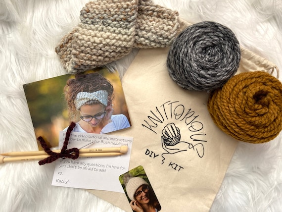 BEGINNERS KNITTING KIT, Beginners Simple Quick Knitting Pattern