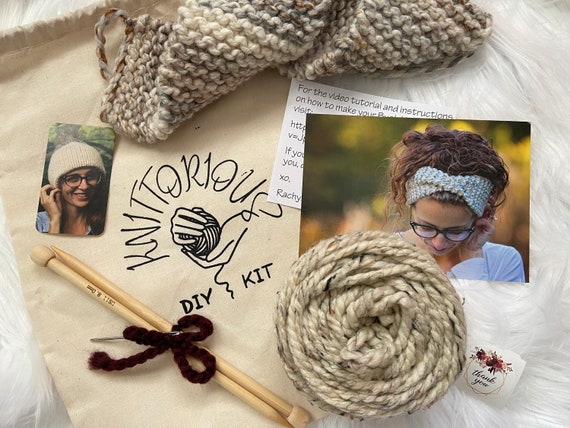 BEGINNERS KNITTING KIT, Beginners Simple Quick Knitting Pattern