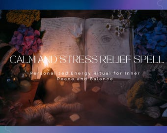 Calm and Stress Relief Spell – Personalized Energy Ritual for Anxiety, Peace and Balance