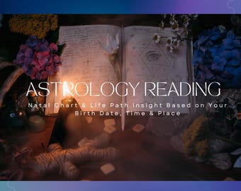 Personalized Natal Chart Astrology Reading – Life Path Insights (Digital)