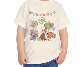 Curious George Birthday Shirt, Family Birthday Matching Shirt, Curious George Birthday Party Shirt, Custom Birthday Matching D3DQ14