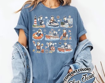 Funny Coast Guard Goose Shirt, Goose Officer Graphic Tee, Coastal Rescue Duck Shirt, Military Water Patrol Gift, Nautical Goose Tee GAKO06