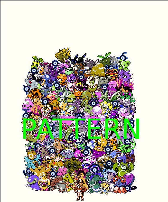 Pokemon Gold Silver Cross Stitch Pattern Normal Shiny Etsy Pokemon Gold Silver Cross Stitch Pattern Normal Shiny Etsy