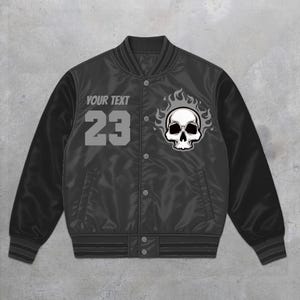 6 Cap and Gown 6s Varsity Jacket, Color Personalized Skeleton, Shirt Match Sneakers
