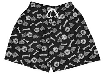 6 Cap and Gown 6s Shorts, Spooky Bats, Pants Match Sneakers