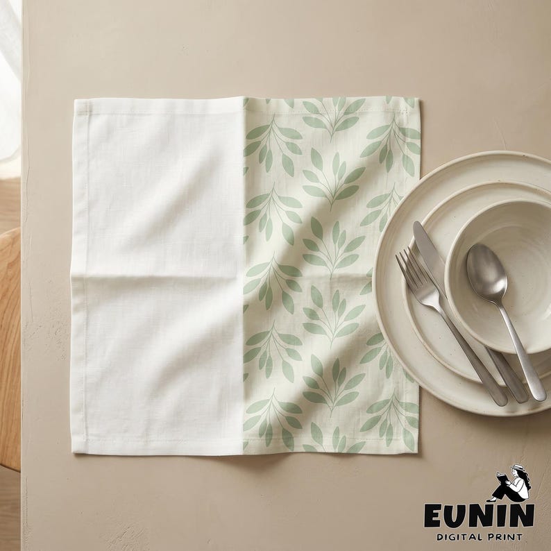Object 794 Fabric Napkin Mockup PSD, Editable Smart Object, Linen Napkin Mockup ...