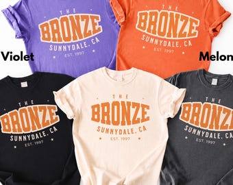 Buffy the Vampire Slayer Shirt, The Bronze Sunnydale Comfort Colors Tee, 90s Halloween Gift