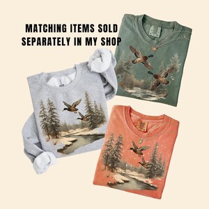 Mallard Duck Tshirt: Duck Hunting Gift for Dad, Vintage 90s Wildlife Tee, Comfort Colors Waterfowl Shirt, Bird Lover Gift for Him image 6