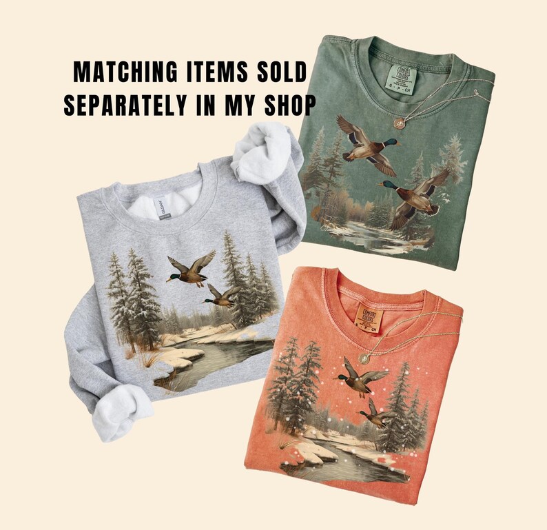 Mallard Duck Tshirt: Duck Hunting Gift for Dad, Vintage 90s Wildlife Tee, Comfort Colors Waterfowl Shirt, Bird Lover Gift for Him image 6