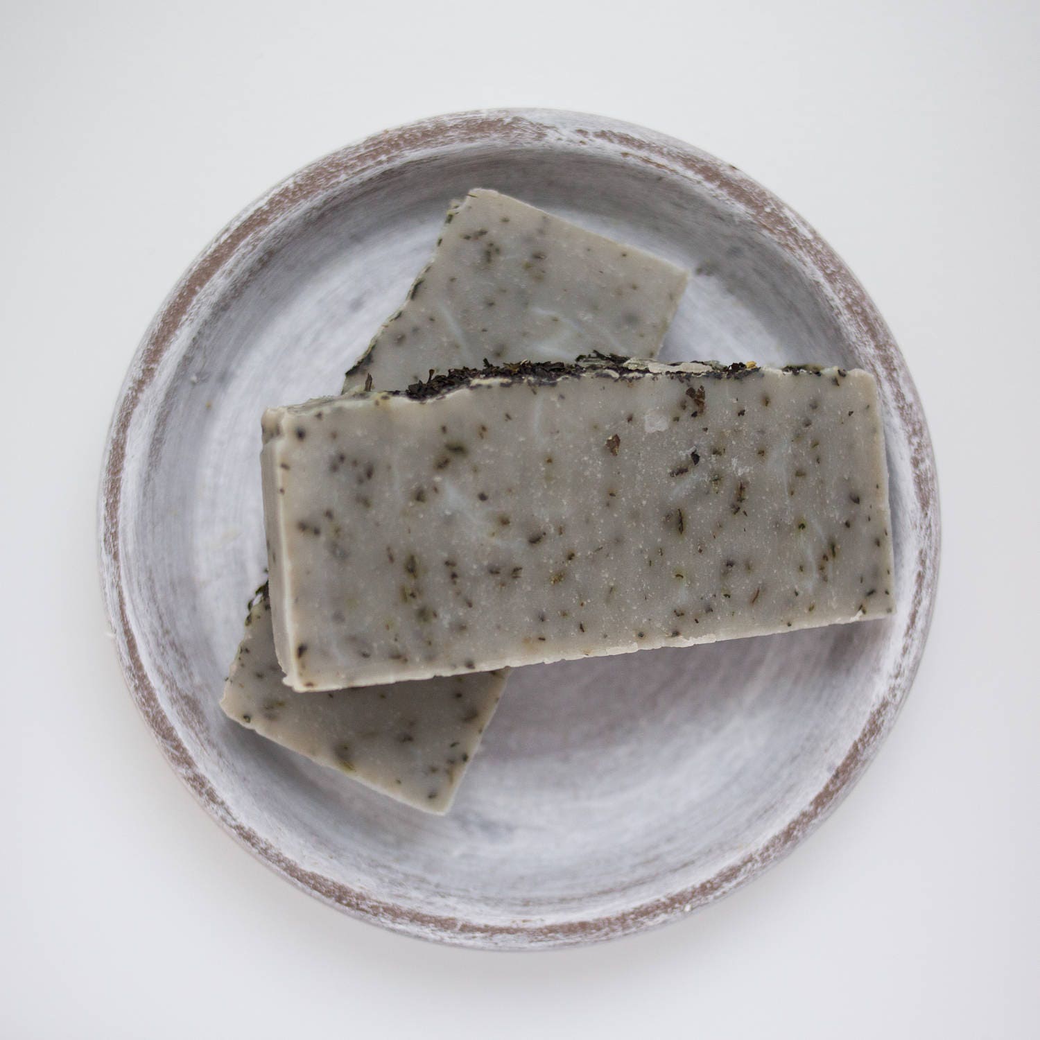 BEST SELLER Peppermint Wake Up Bar Soap w/Green Sea Clay and dried mi…