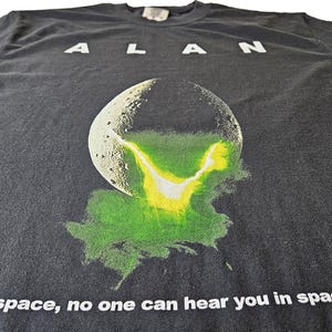 Alan - In Space No One Can Hear You In Space Black Comfort Colors T-Shirt