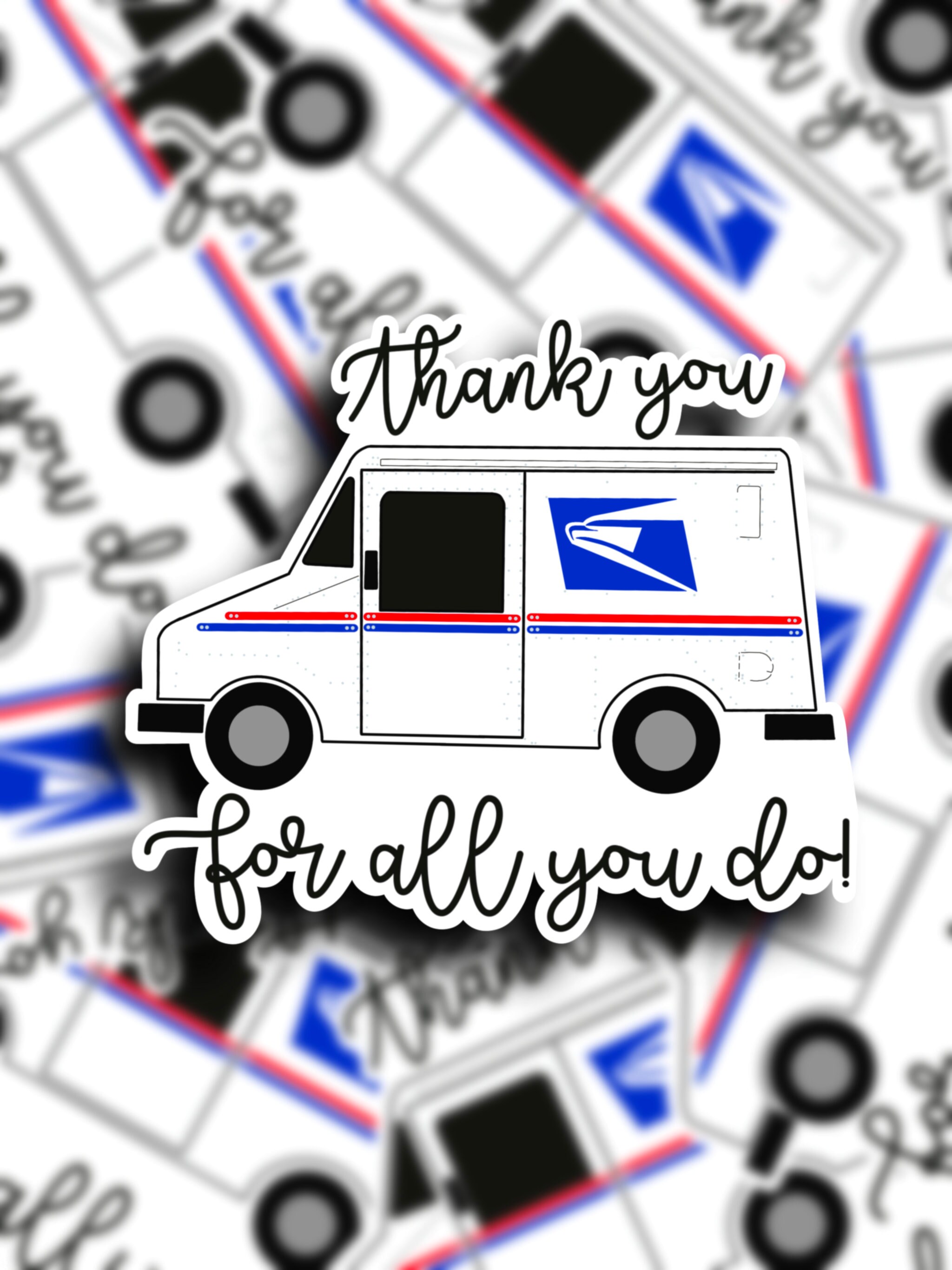 USPS United States Postal Service Worker Thank you Appreciation Stick…