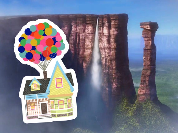 Up House With Balloons Sticker Disney Pixar Up Vinyl Etsy
