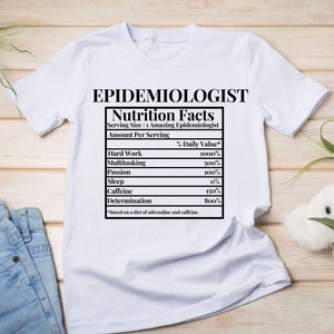 Epidemiologist Nutrition Facts, PNG, SVG, Instant Download, Digital File, Sublimtation, Gift, Appreciation
