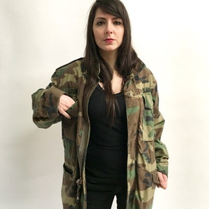 Vintage Army Coat Camo Jacket